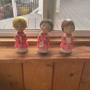 Vintage Trio Of Christmas Angels.